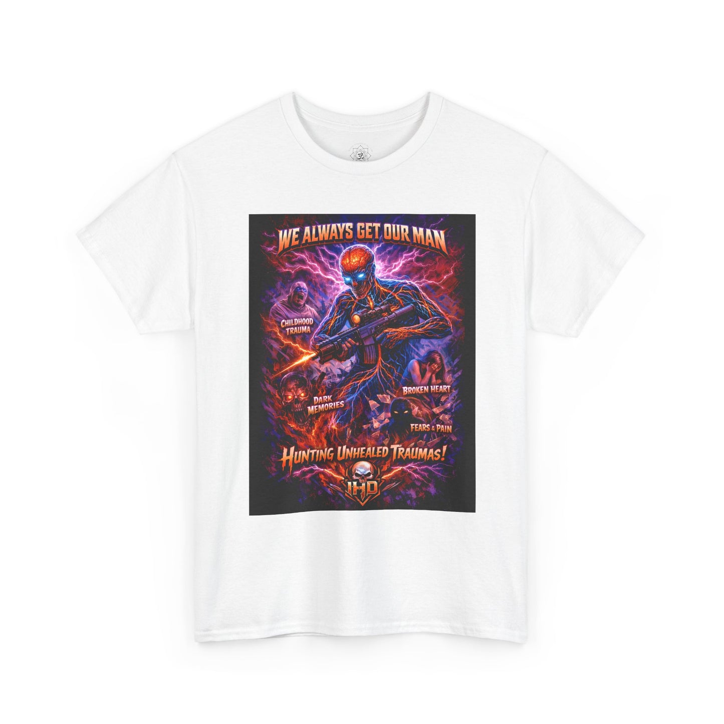 Awakening, Nervous System on the Hunt Graphic T‑Shirt  "We Always Get Our Man"