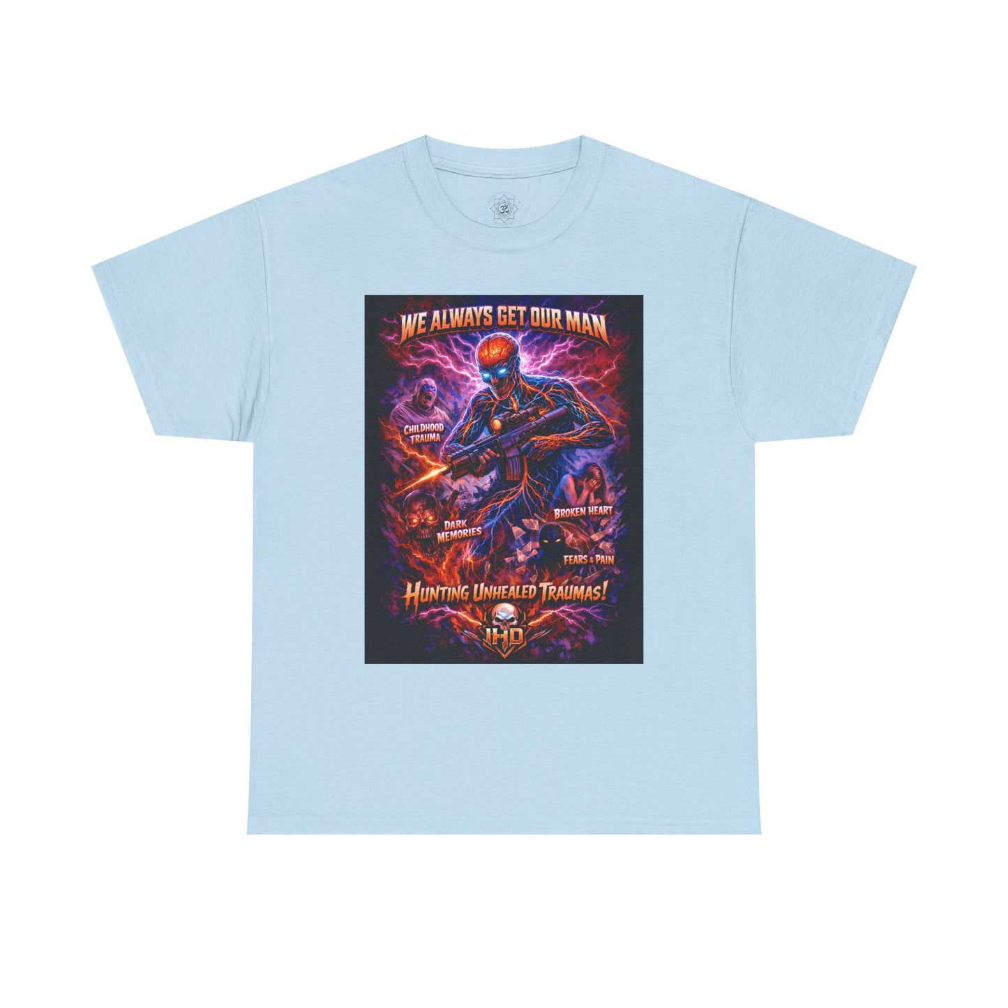 Awakening, Nervous System on the Hunt Graphic T‑Shirt  "We Always Get Our Man"