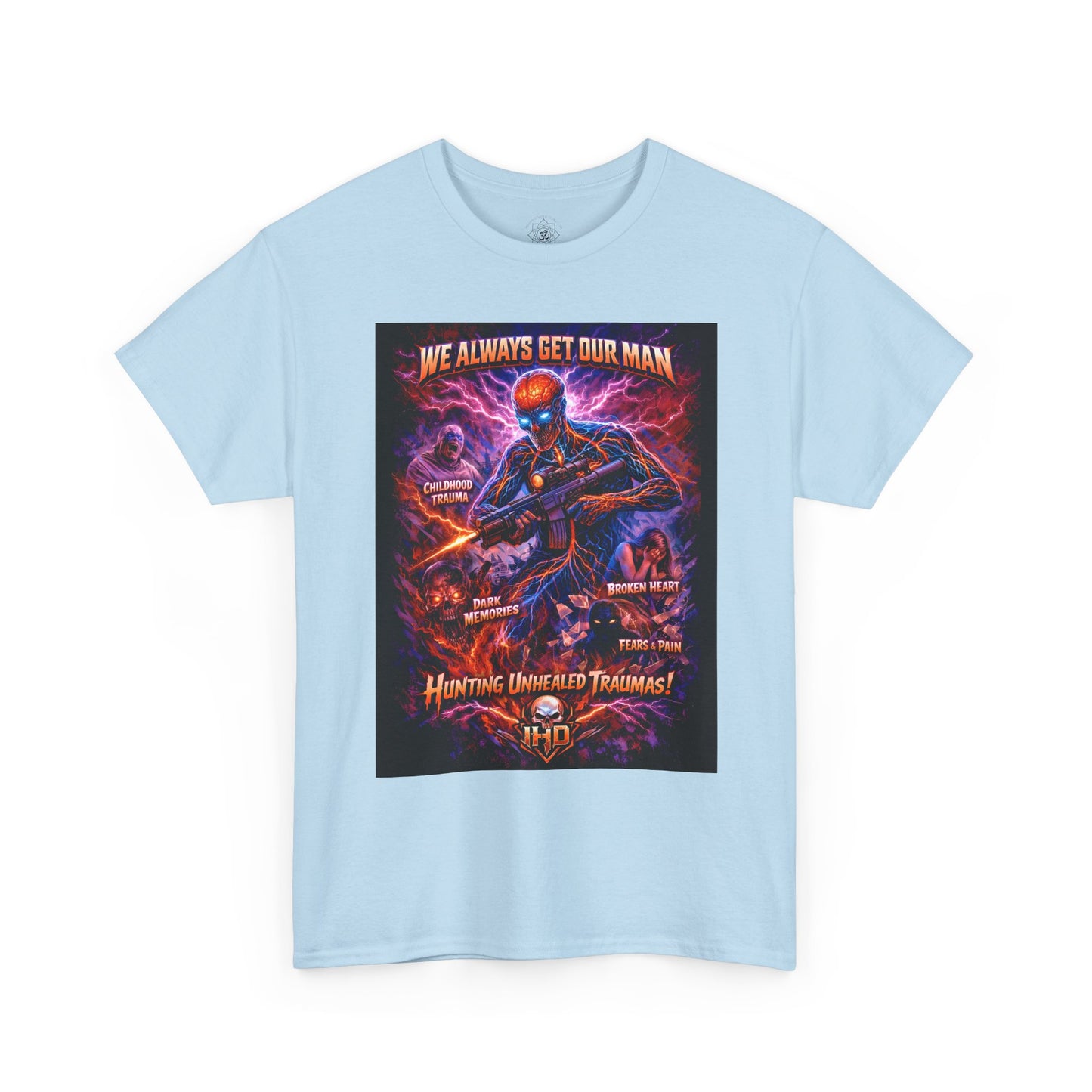 Awakening, Nervous System on the Hunt Graphic T‑Shirt  "We Always Get Our Man"