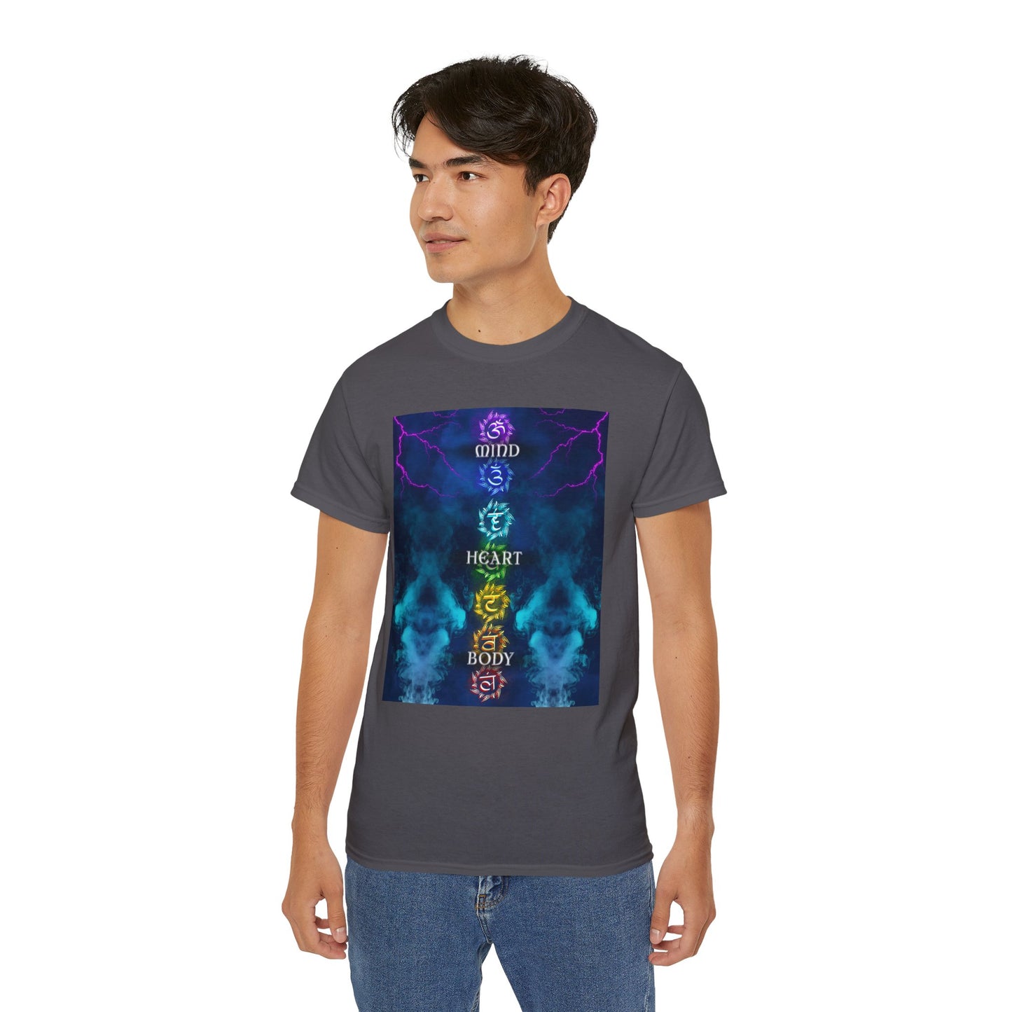 Trinity of Truth Alignment Tee —"Mind Heart Body" Key Graphic T-Shirt