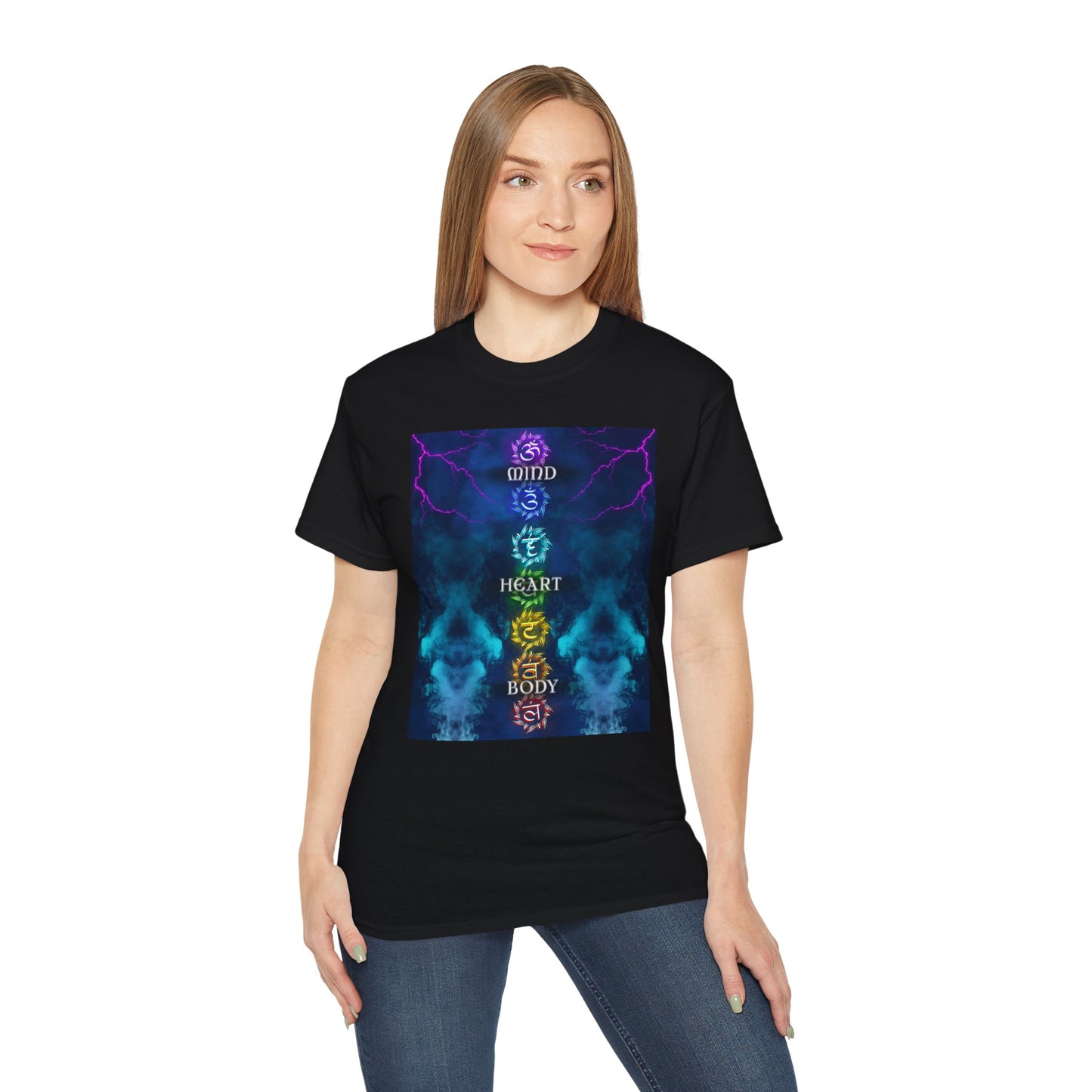 Trinity of Truth Alignment Tee —"Mind Heart Body" Key Graphic T-Shirt