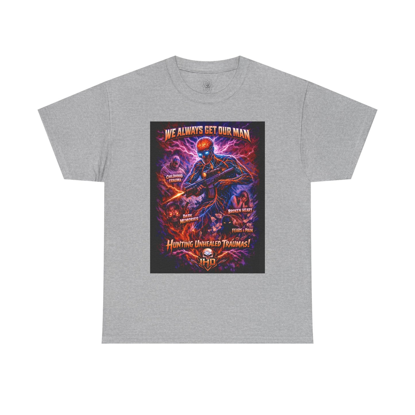 Awakening, Nervous System on the Hunt Graphic T‑Shirt  "We Always Get Our Man"