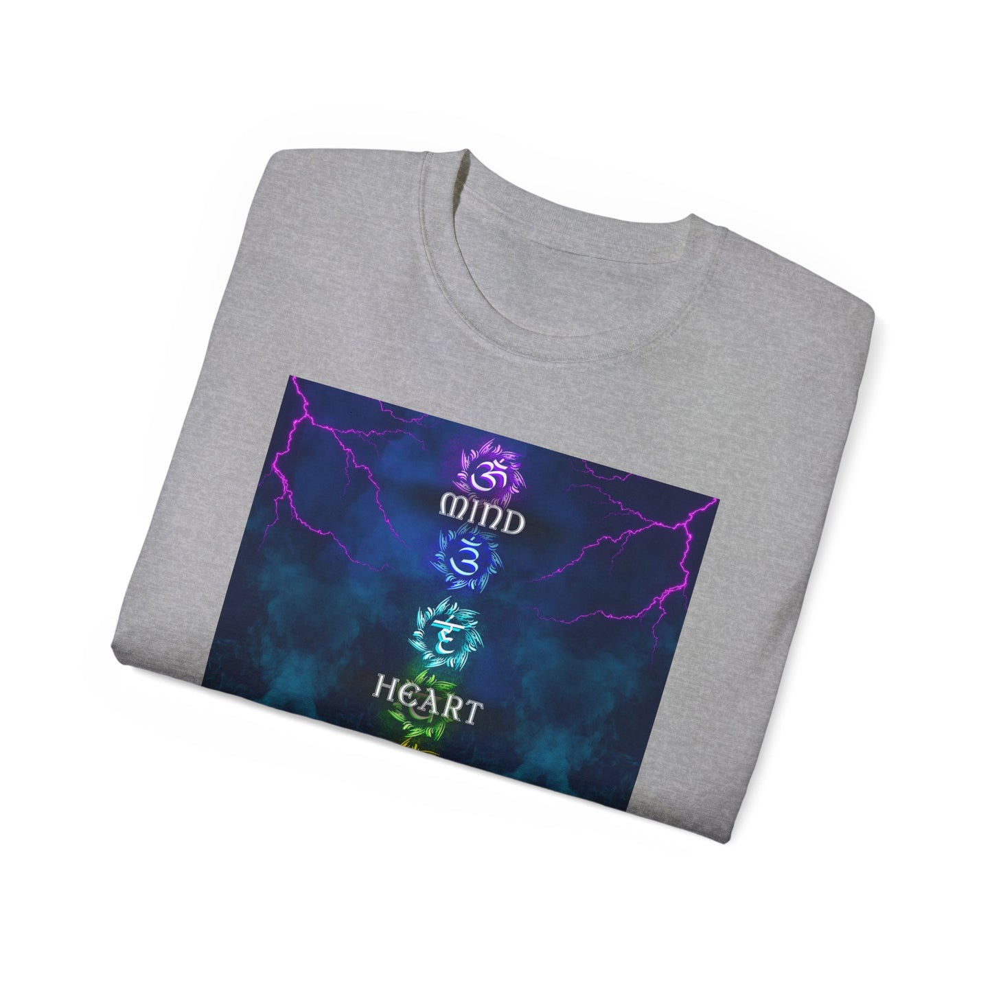 Trinity of Truth Alignment Tee —"Mind Heart Body" Key Graphic T-Shirt