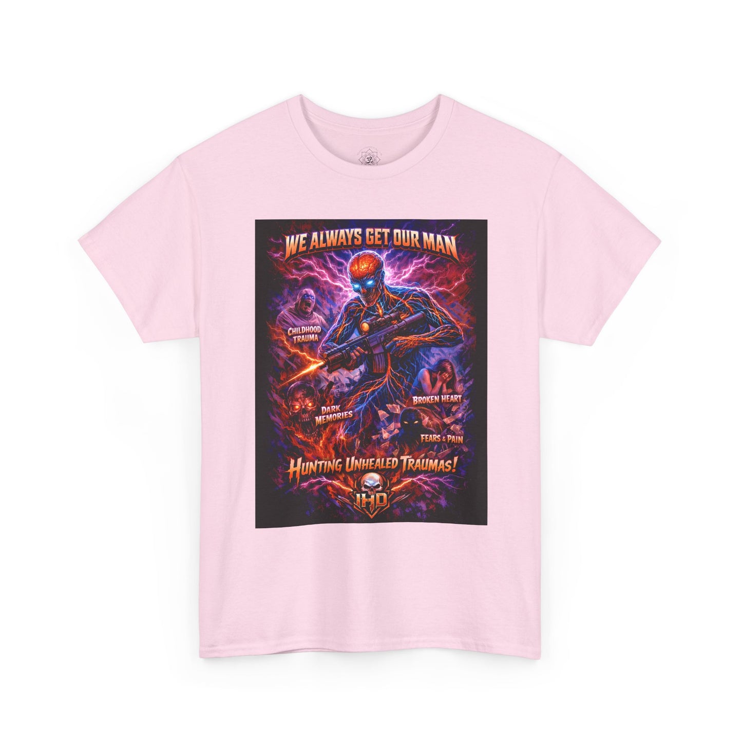 Awakening, Nervous System on the Hunt Graphic T‑Shirt  "We Always Get Our Man"