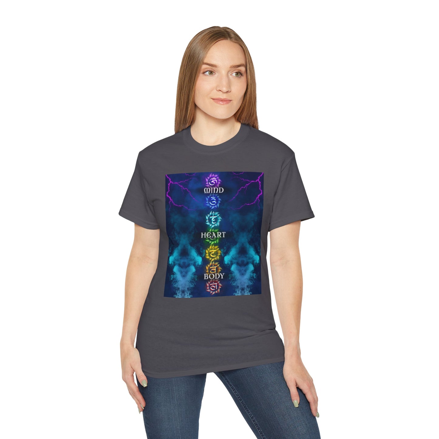 Trinity of Truth Alignment Tee —"Mind Heart Body" Key Graphic T-Shirt