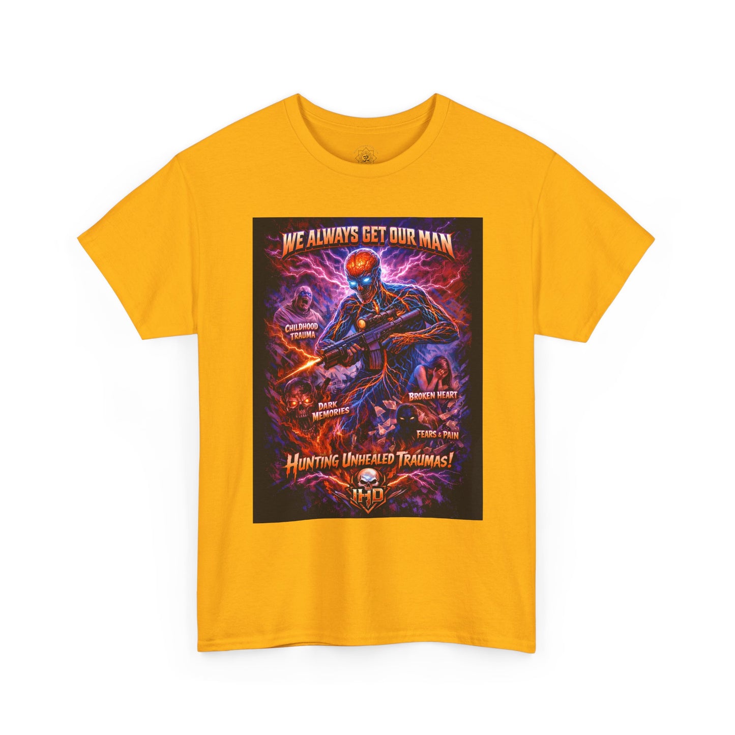 Awakening, Nervous System on the Hunt Graphic T‑Shirt  "We Always Get Our Man"