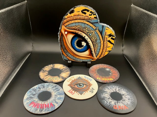 “Elemental Eye” Coaster Set