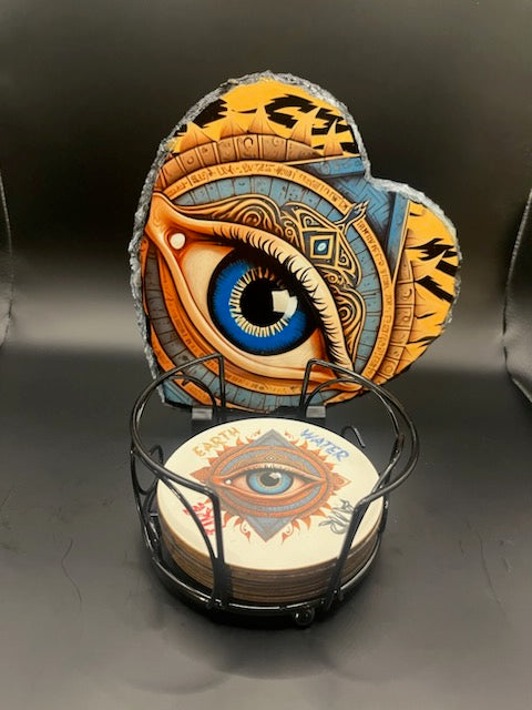 “Elemental Eye” Coaster Set