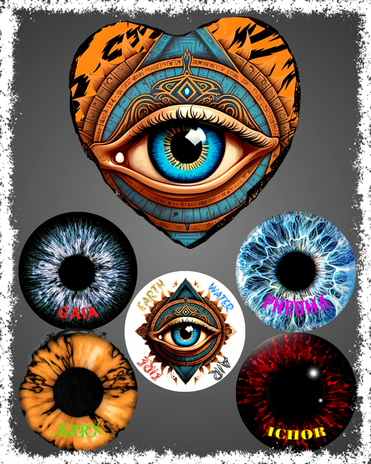 “Elemental Eye” Coaster Set