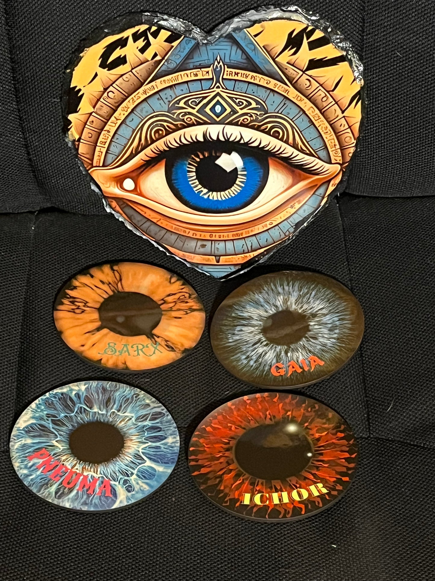 “Elemental Eye” Coaster Set